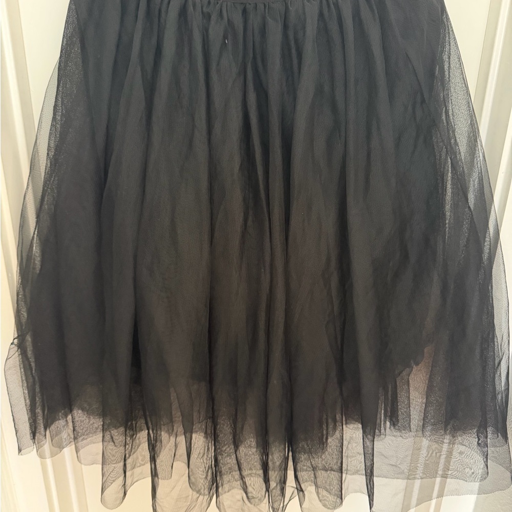 Pinkblush Black A-Line Tulle Skirt